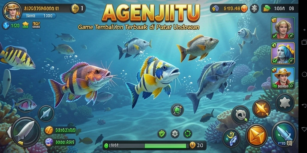 Gameplay seru menembak ikan di AGENJITU.