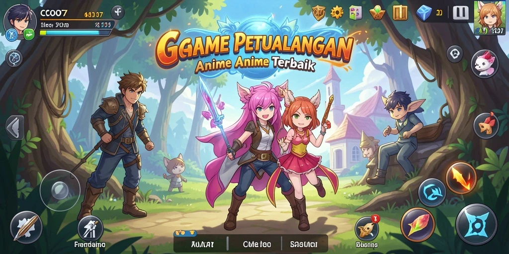 Gameplay seru dan interaktif dalam COO77, penuh warna dan karakter menarik.