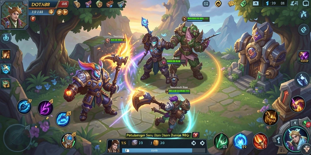 Tampilan gameplay DOTA88 yang memikat dan seru dalam genre RPG.