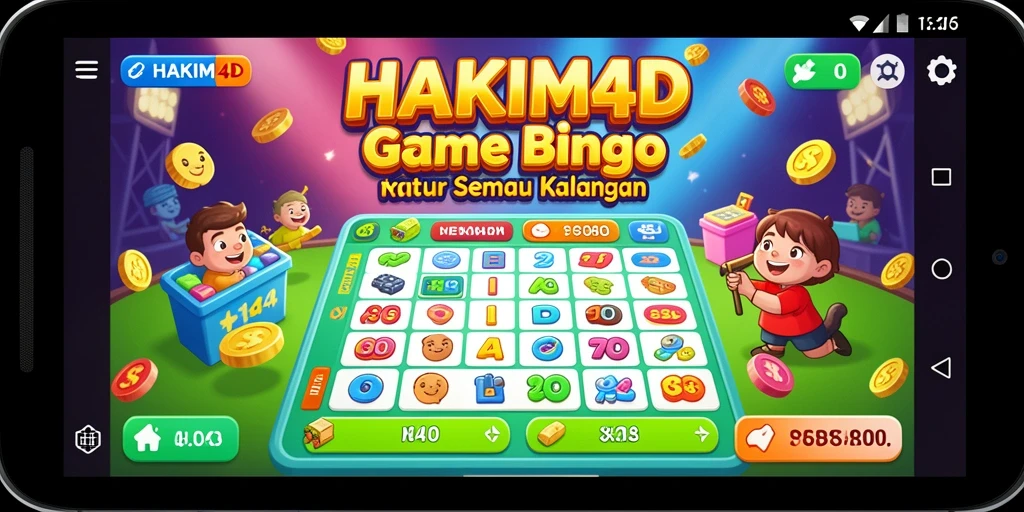 Screenshot permainan HAKIM4D menampilkan keseruan Bingo dalam aksi.