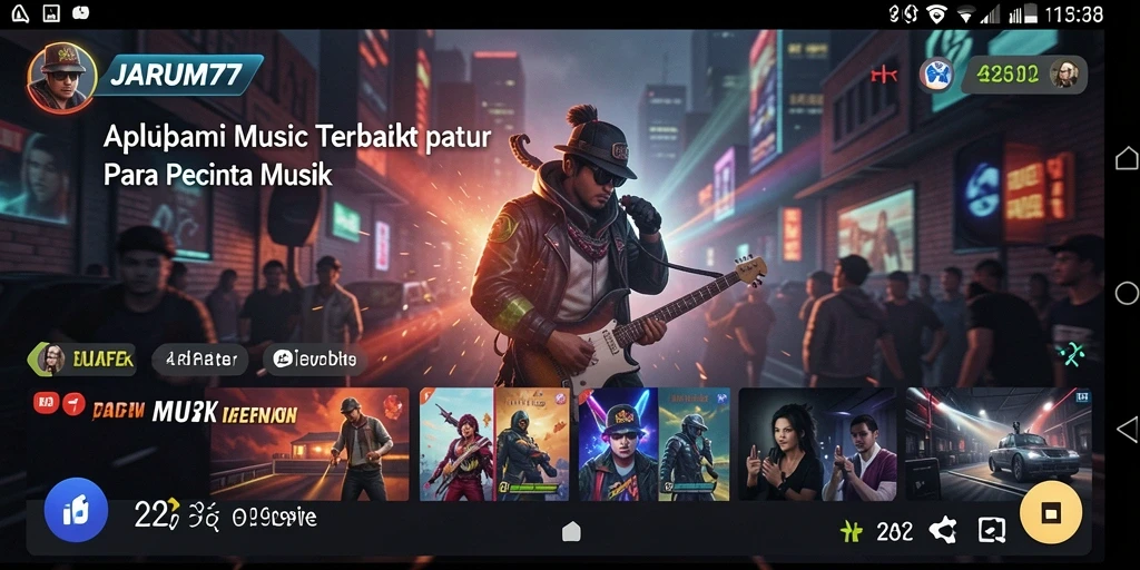 Tampilan gameplay <strong>JARUM77</strong> yang menarik dan interaktif dengan fitur karaoke.