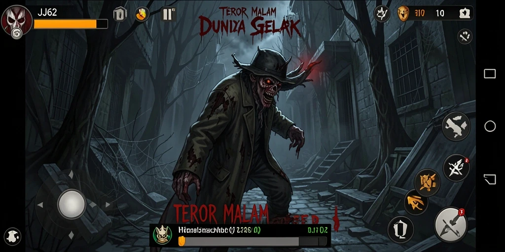 Gameplay JJ62 dengan suasana Horror yang mencekam.