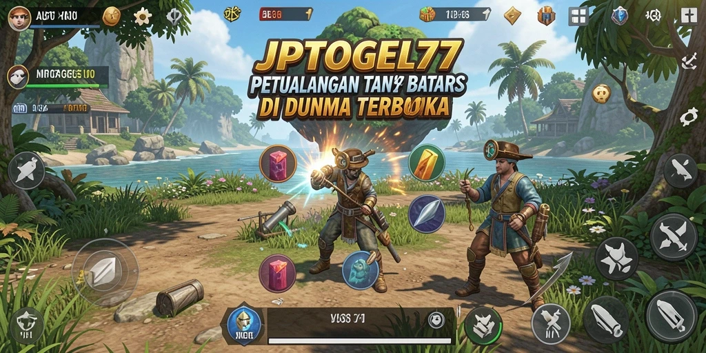 Tangkapan layar JPTOGEL77 menampilkan eksplorasi dunia terbuka yang menakjubkan.