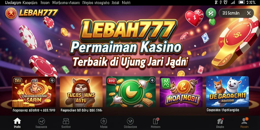 Tampilan menarik dari permainan Kasino di LEBAH777.