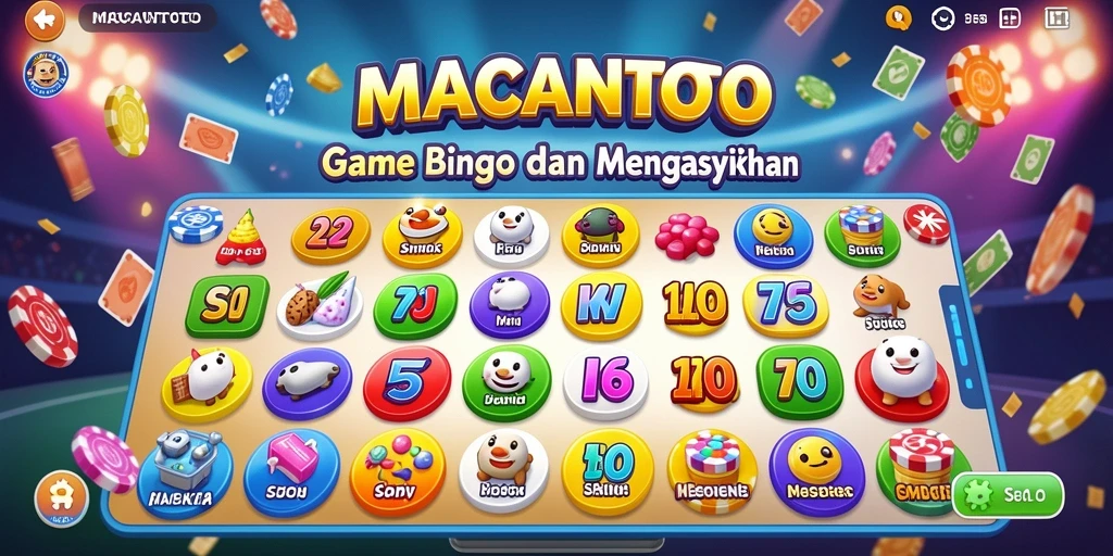 Tampilan gameplay seru di MACANTOTO dengan suasana Bingo yang menantang.