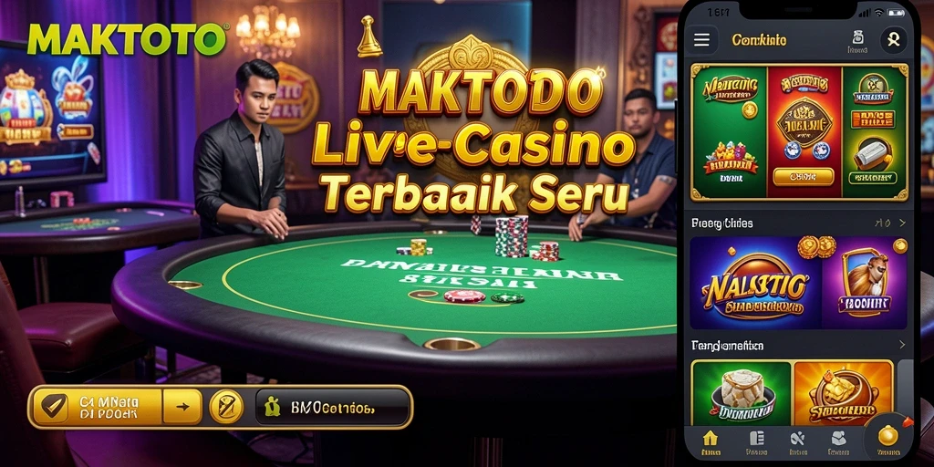 Screenshot gameplay Live Casino MAKTOTO yang seru dan interaktif.