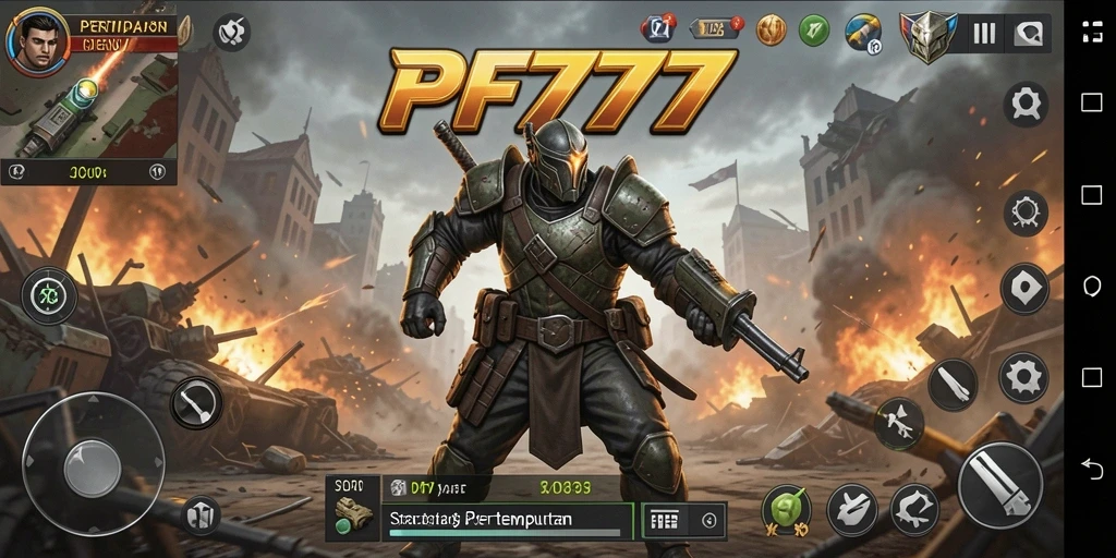 Gameplay PF777 yang seru dan strategis saat pertempuran.