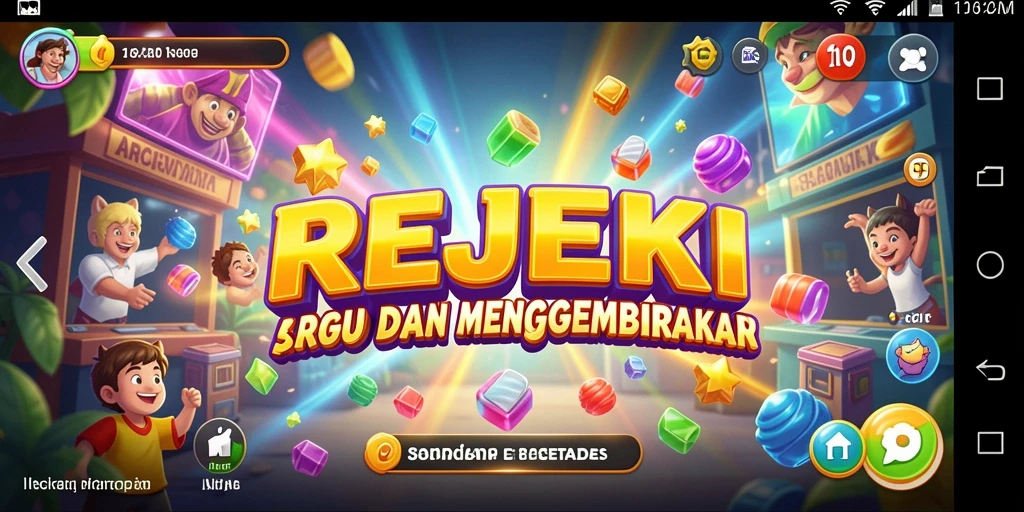 Screenshot gameplay seru dari REJEKI yang menunjukkan grafis menarik.
