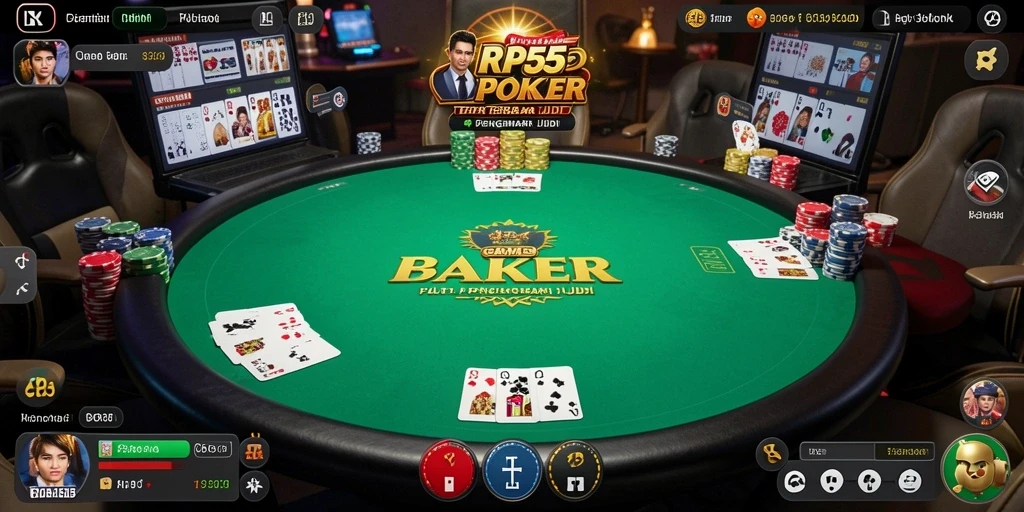 Tampilan gameplay Poker yang seru di RP55.