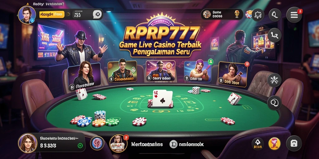 Tampilan gameplay RPRP777 yang memukau dalam pengalaman Live Casino.