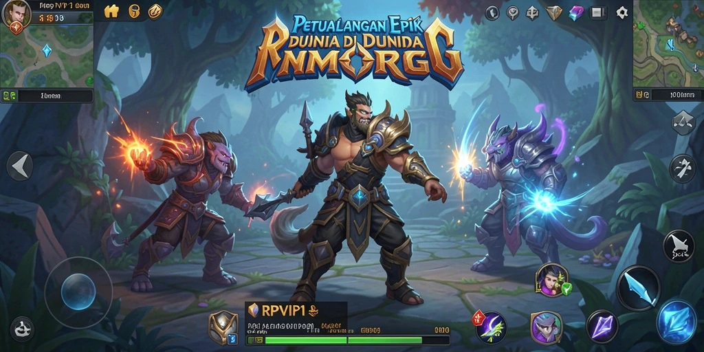 Tampilan gameplay <strong>RPVIP1</strong> yang intens dalam dunia MMORPG.
