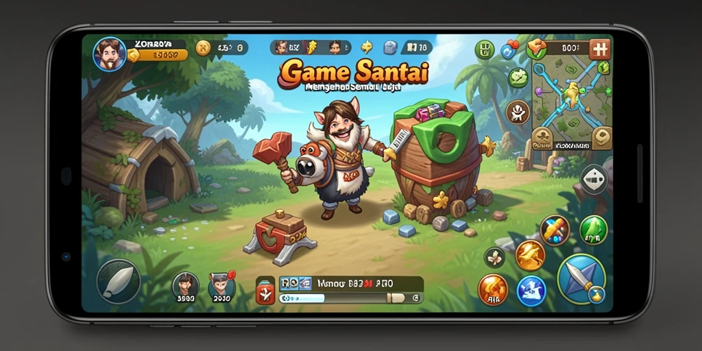 Screenshot gameplay ZORO77 menampilkan aksi seru dan penuh warna.
