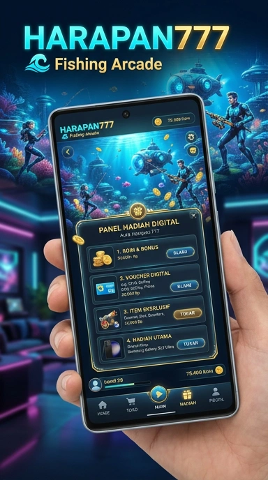 Tampilan antarmuka harapan777 yang sederhana dan user-friendly.